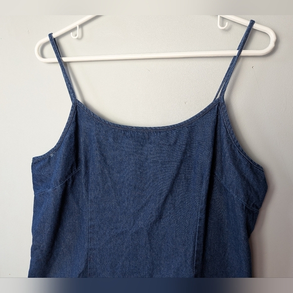 Y2K 2000 Vintage Jesse Ryan Denim Mini Dress Size Large Made In Canada - Picture 2 of 11